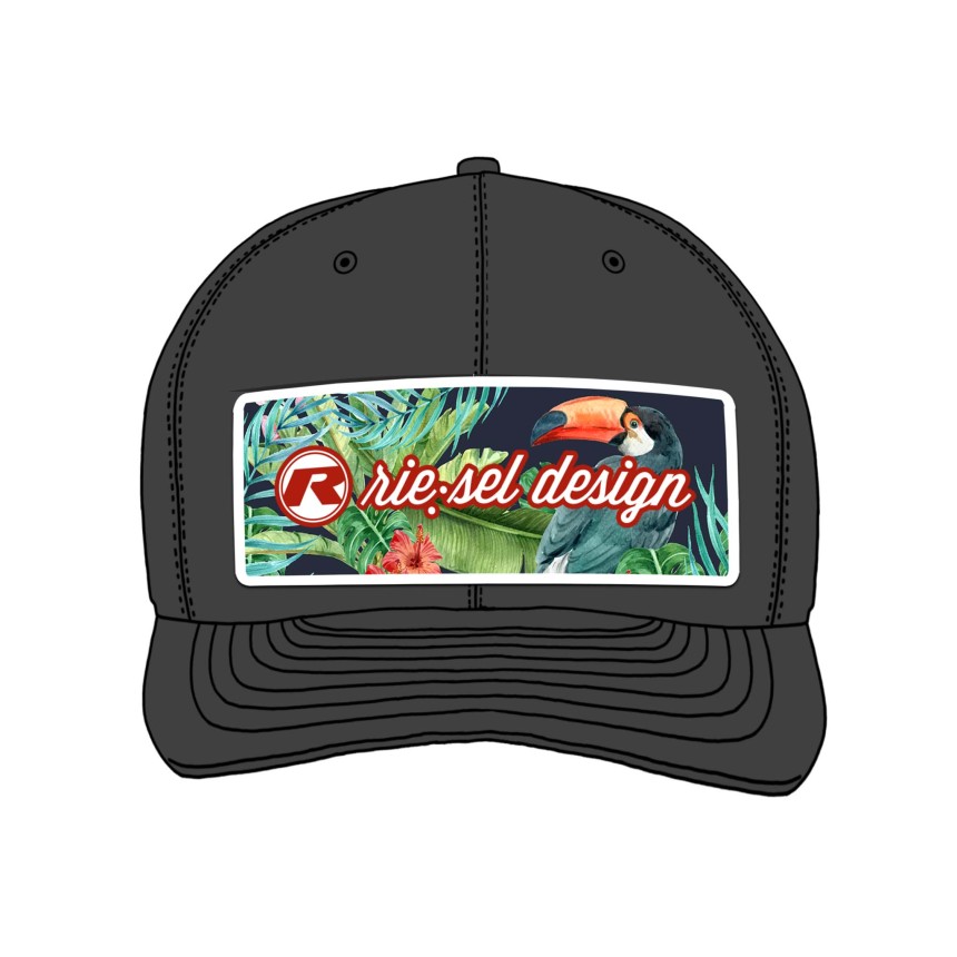 snapback cap „the crown“ tropical
